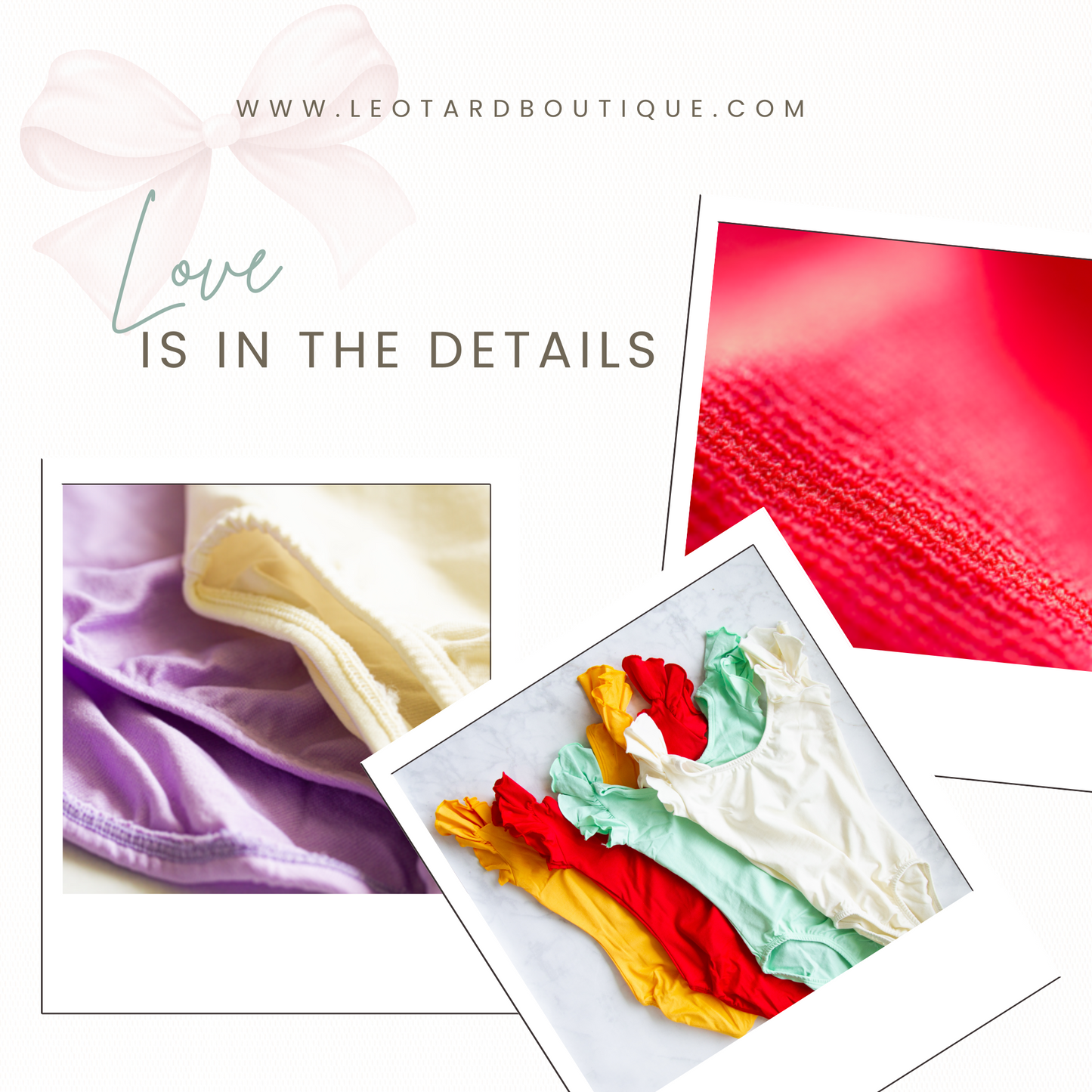 Cherry Bow Leotard – Baby, Toddler, and Girls
