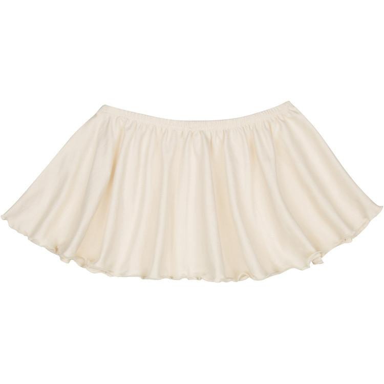 Ivory Cream Ruffle Dance Skirt for Girls