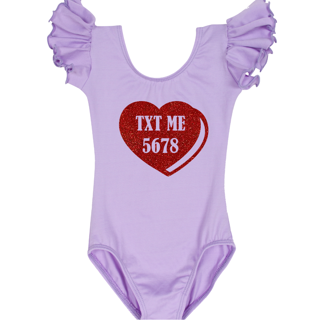 TXT ME 5678 Valentines Day Leotard