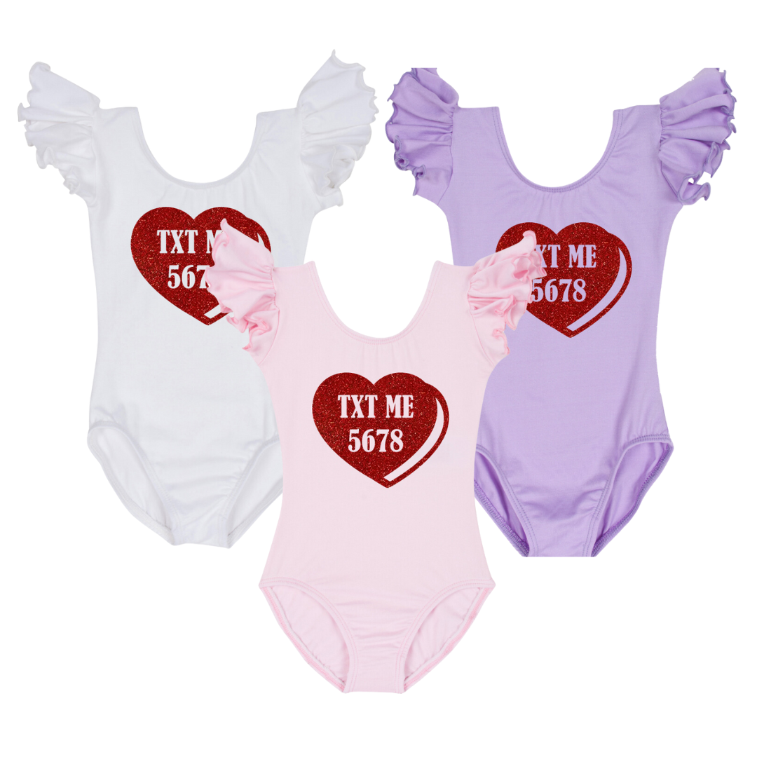 TXT ME 5678 Valentines Day Leotard