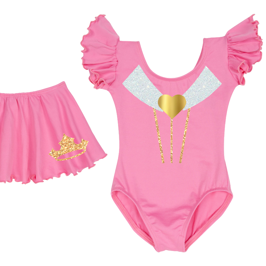 Sweet Dreams Princess Leotard and Skirt Set