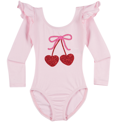 Cherry Print Leotard for Baby, Toddler and Girls