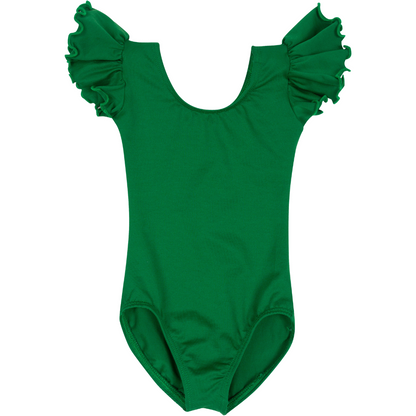 Final Sale: Ruffle Short Sleeve Leotards