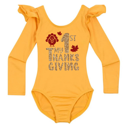 My First Thanksgiving | Baby, Toddler & Girls Leotard & Bodysuit