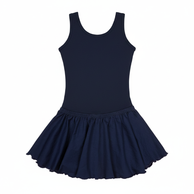 Navy Blue Tank Leotard for Ballet and Gymnastics