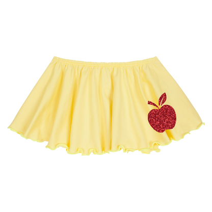 Yellow Skirt with Red Apple