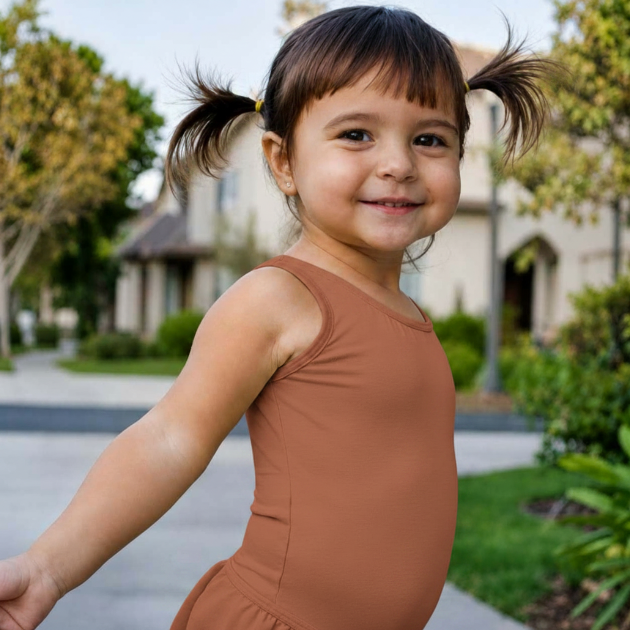 Suntan Tank Leotard for Ballet and Gymnastics