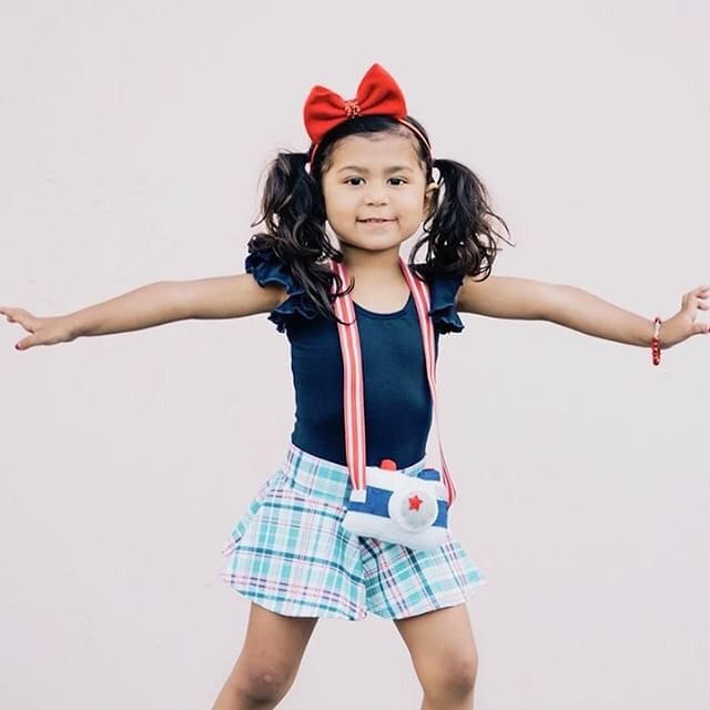 Navy Blue Leotard with Flutter/Ruffle Short Sleeve for Toddler & Girls