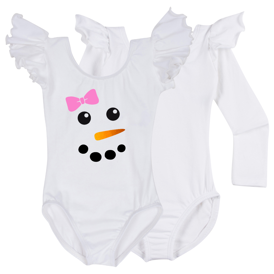 Winter Snow Girl Leotard for Toddlers and Girls