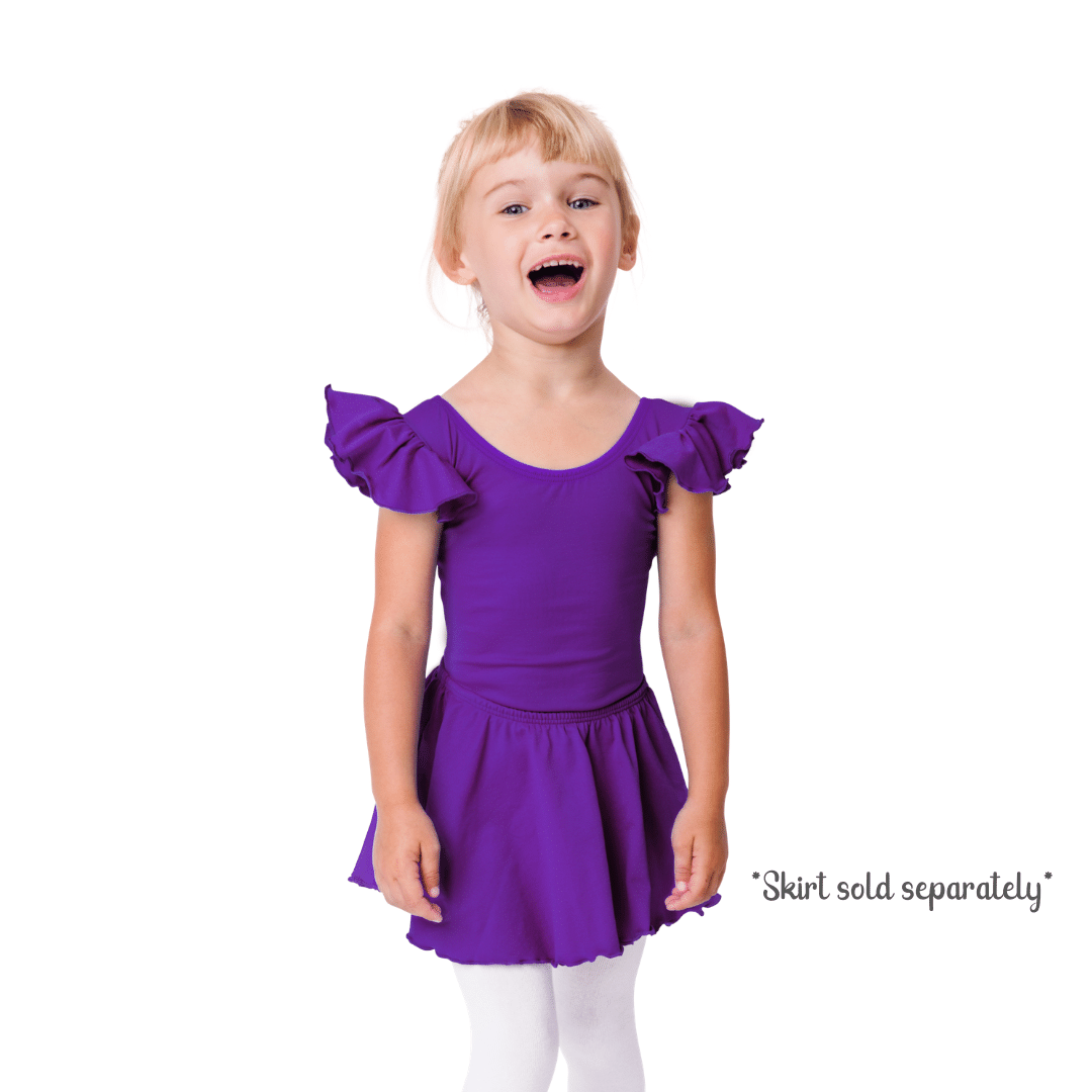 Girls Purple Dance Leotard and Bodysuit