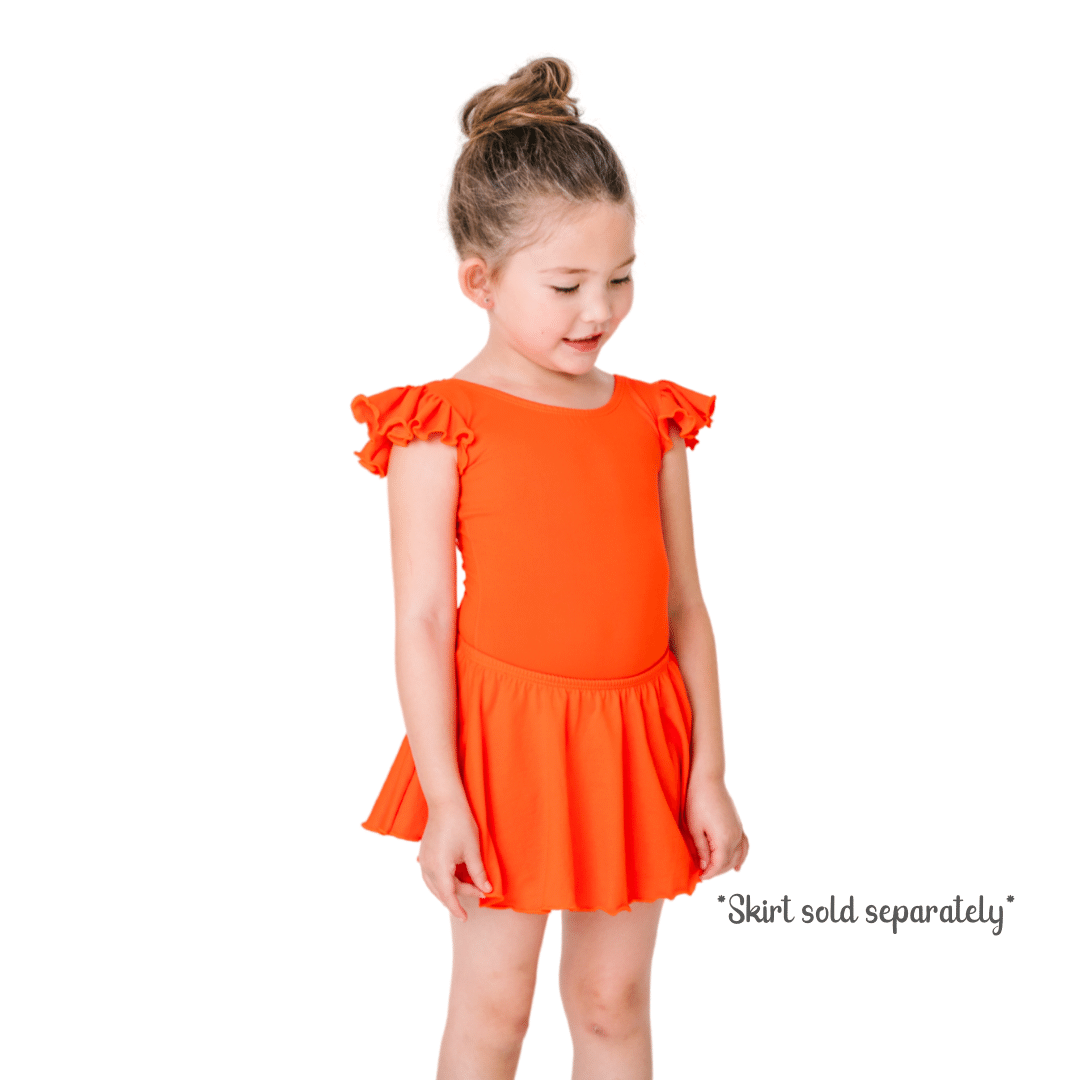 Orange Children's Leotard for Dance and Ballet