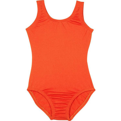 An Orange Tank Leotard