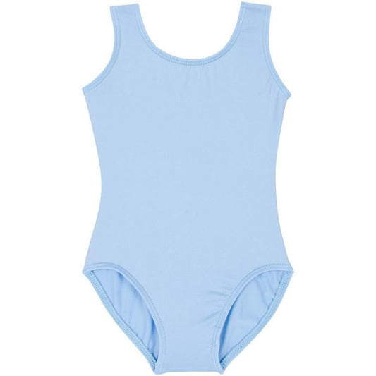 Light Blue Tank Leotard for Ballet and Gymnastics