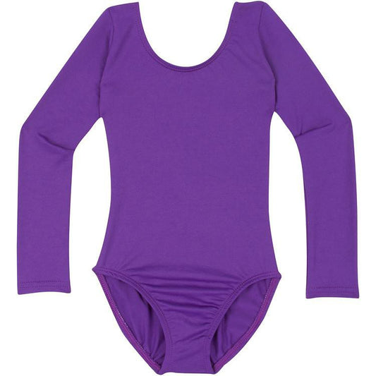 Purple Long Sleeve Leotard