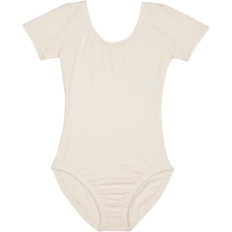 An Ivory/ Cream Short Sleeve Leotard