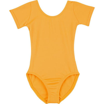 A Golden Yellow Short Sleeve Leotard