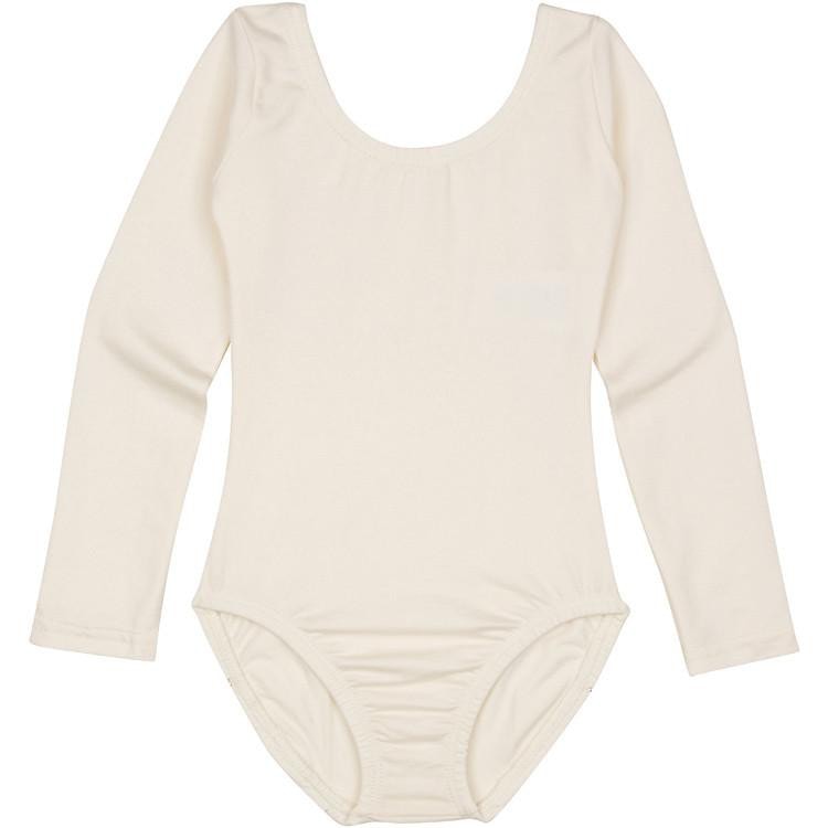 An Ivory/ Cream Long Sleeve Leotard