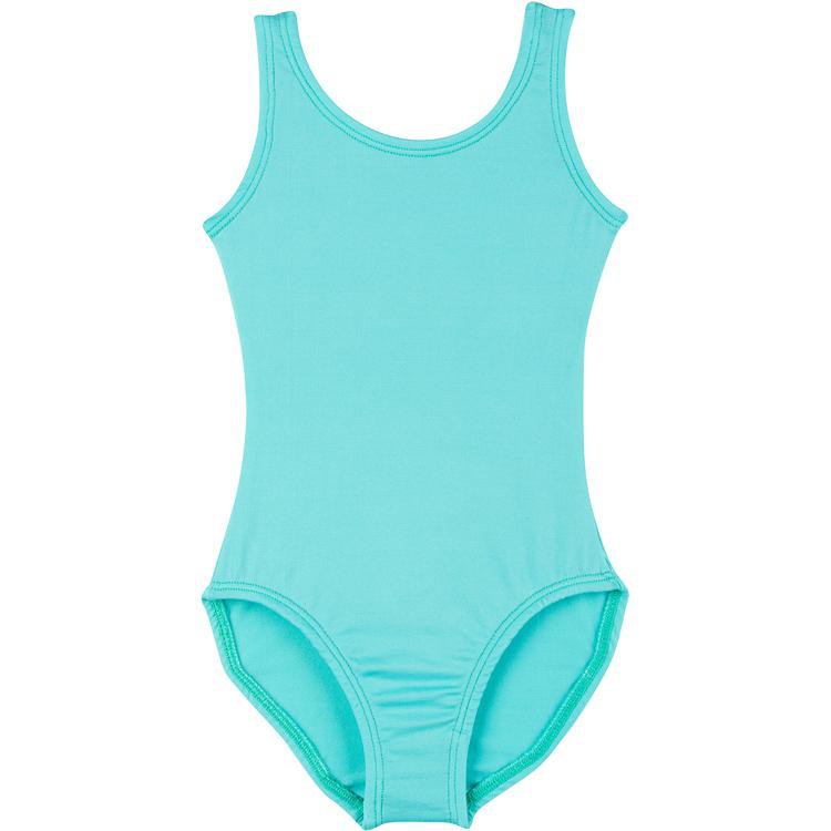 An Icy Turquoise Tank Leotard