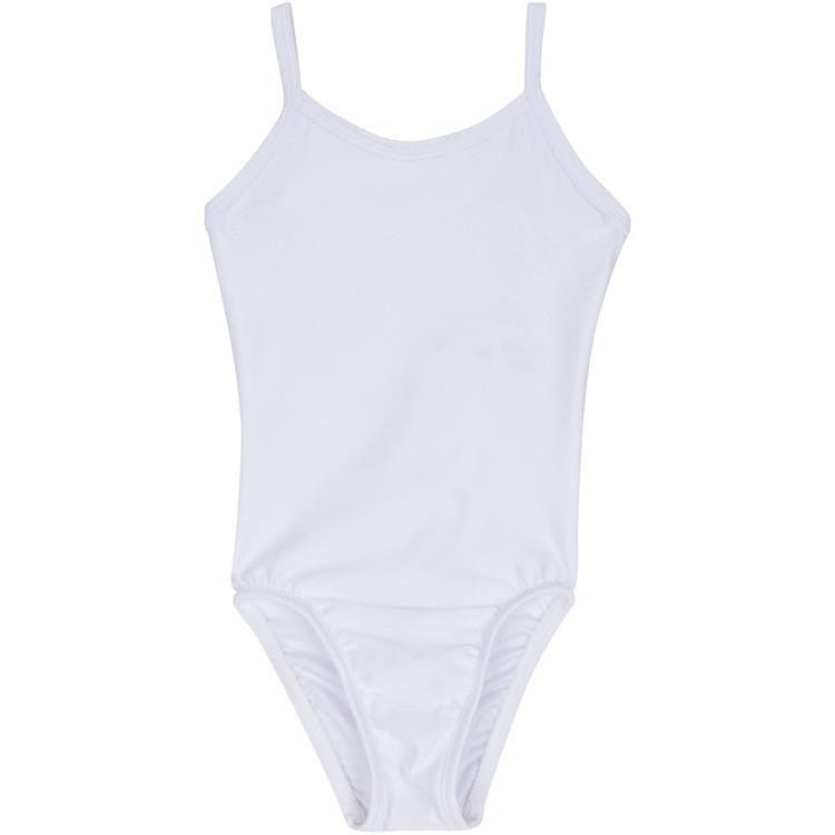 White Camisole Leotard for Ballet and Gymnastics