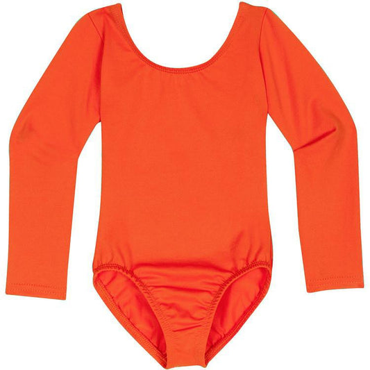 An Orange Long Sleeve Leotard