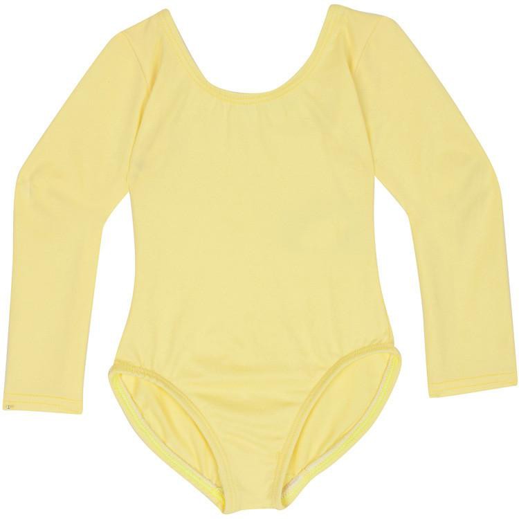 A Yellow Long Sleeve Leotard