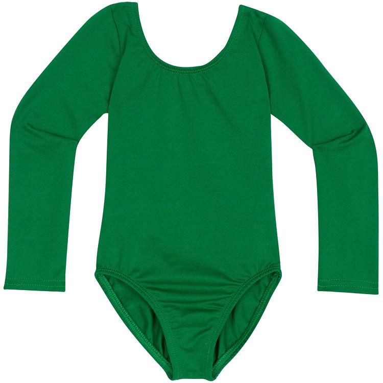 Green Long Sleeve Leotard